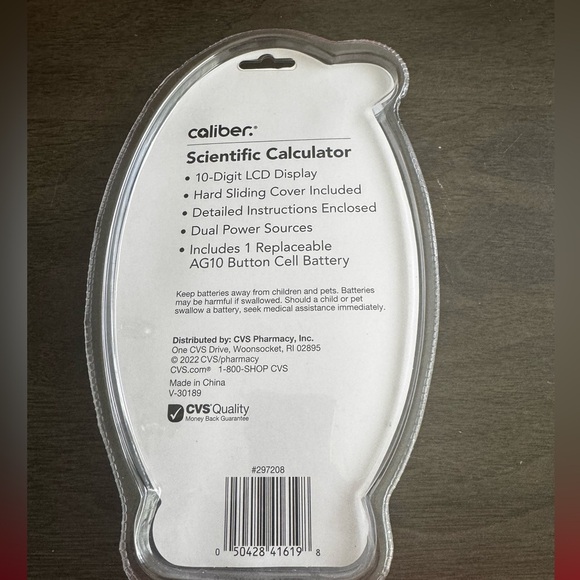 2 Pack CVS Scientific Calculator Caliber 10 Digit LCD Display 240 Functions - Picture 2 of 3